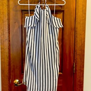 Brand new J Crew nautical style sundress.  White w/ navy stripes.